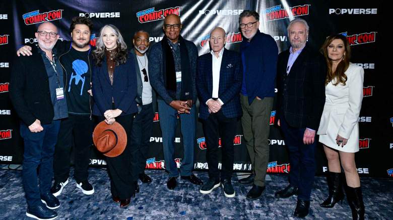 Brent Spiner and the Star trek cast