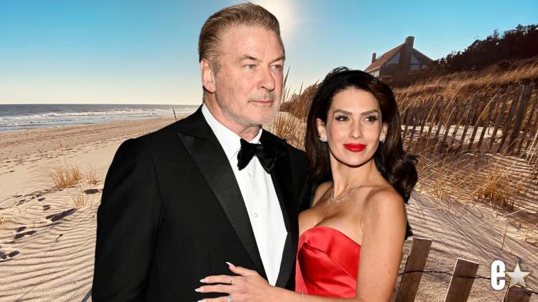 Alec Baldwin and Hilaria Baldwin pose for a photo