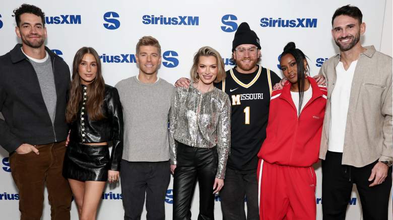 Jesse Solomon, Amanda Batula, Kyle Cooke, Lindsay Hubbard, West Wilson, Ciara Miller and Carl Radke attend SiriusXM's Front Row Series with the cast of Bravo's 'Summer House' at SiriusXM Studios on January 27, 2026