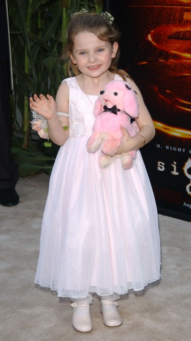 Abigail Breslin at the "Signs" premiere in 2002.