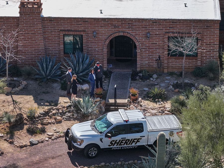 Law enforcement officials visit Nancy Guthrie's residence