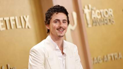 Timothée Chalamet Stole The Spotlight With A Wholesome Red Carpet Moment at Actor Awards