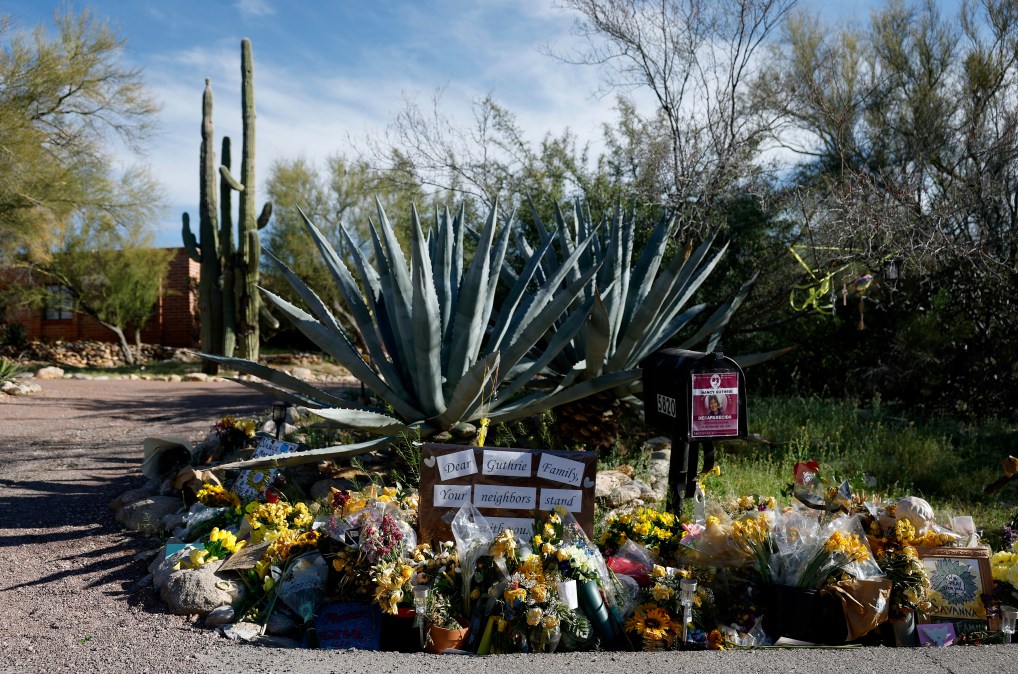 Flowers and cards for Nancy Guthrie