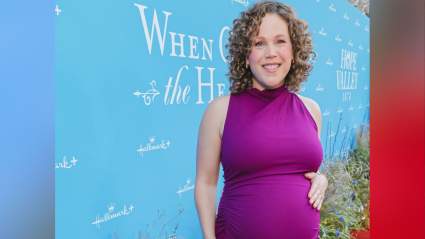 Erin Krakow Shares Adorable Pregnancy Photo With Lovable WCTH Co-Star Hugging Her Baby Bump