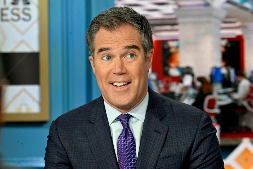 MEET THE PRESS -- Pictured: Peter Alexander, NBC News Chief White House Correspondent, Co-Anchor,&nbsp;Weekend TODAY appears on Meet the Press in Washington D.C., Sunday, May 4, 2025 --
