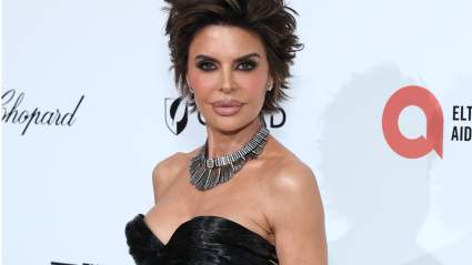 Lisa Rinna Turns Heads in Shocking Human Hair Gown at Oscars Afterparty