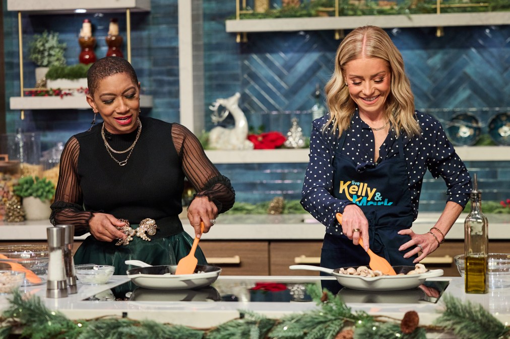 Kelly Ripa and Mark Consuelos co-host &ldquo;Live with Kelly and Mark&rdquo;, featuring guest Kate Upton and Walker Scobell