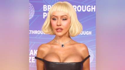 Christina Aguilera Looks Breathtaking in Skin-Tight Dress with Fiancé Matthew Rutler: PHOTOS