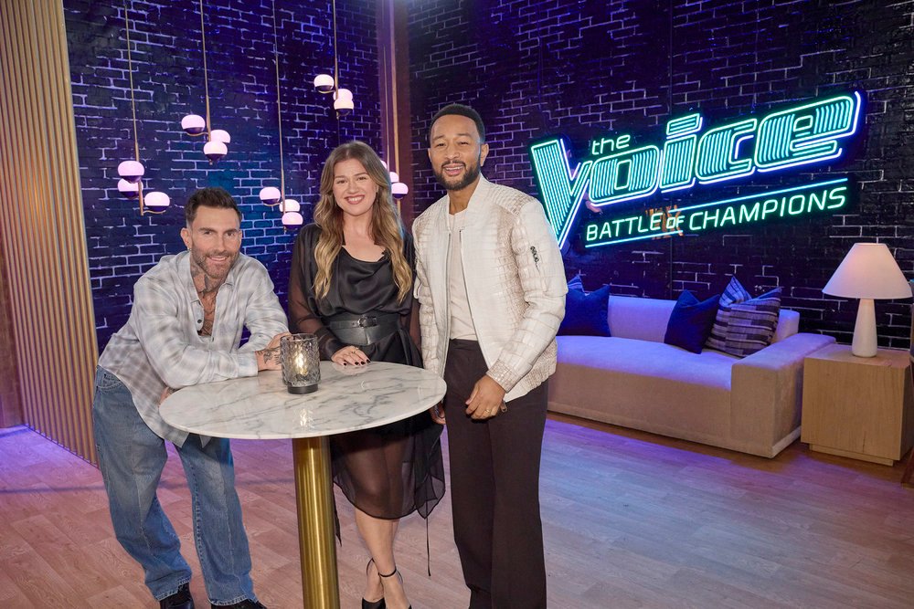Adam Levine Kelly Clarkson John Legend
