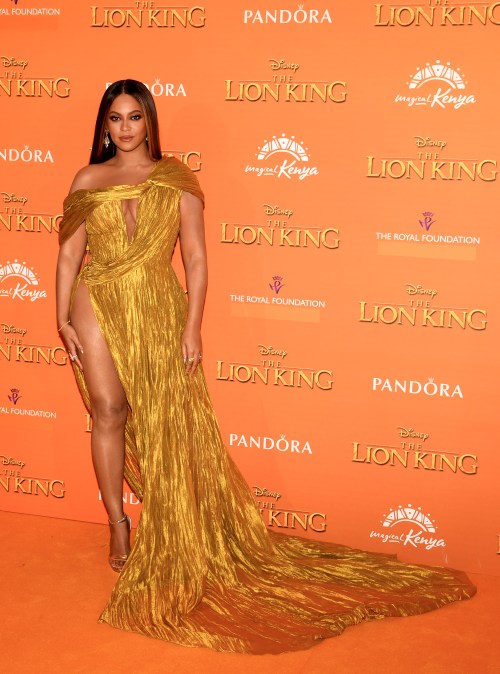Beyonc&eacute; at the European premiere of "The Lion King" in 2019.