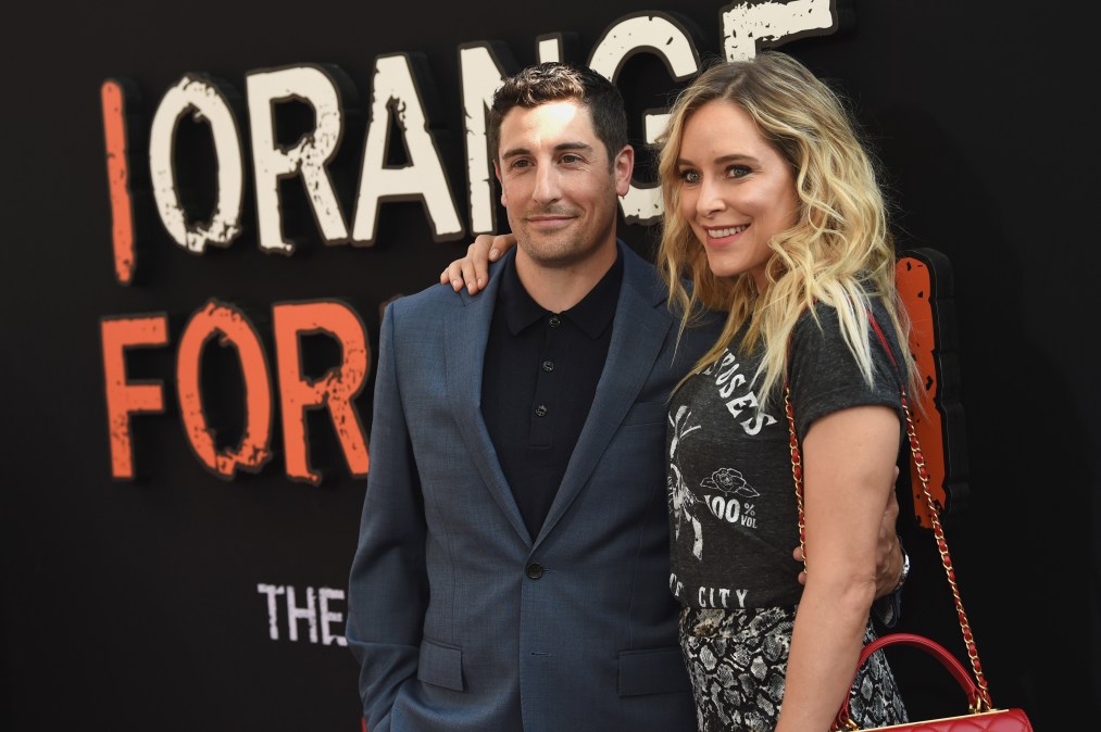 Jason Biggs and Jenny Mollen attend the "Orange Is The New Black" Final Season World Premie