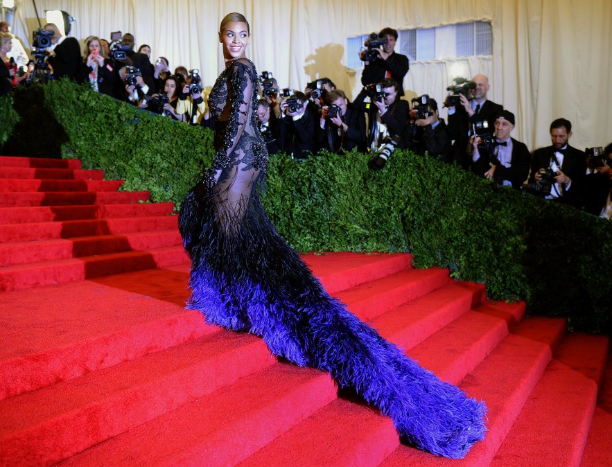 Beyonc&eacute; at the Met Gala in 2012.