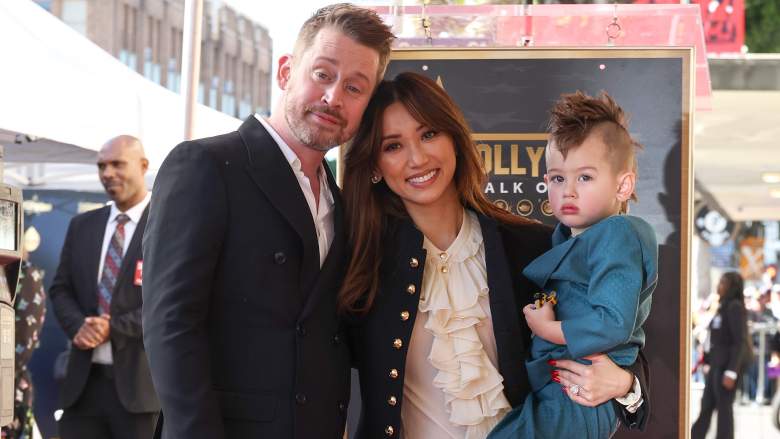 Maculay Culkin, Brenda Song and son