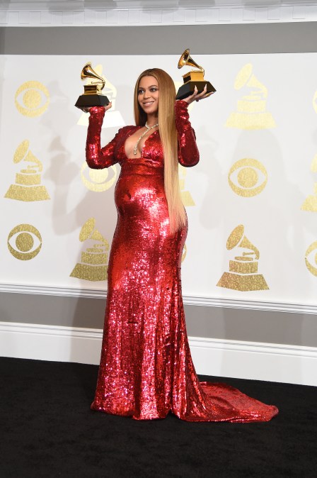 Beyonc&eacute; at the Grammy Awards in 2017.