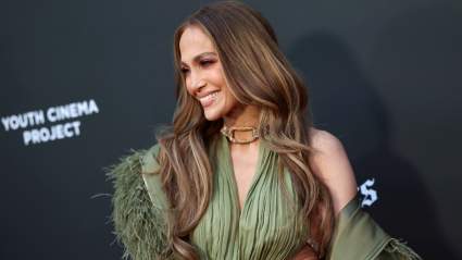 Jennifer Lopez Models Sexy White Mini Dress at The Italian Coast