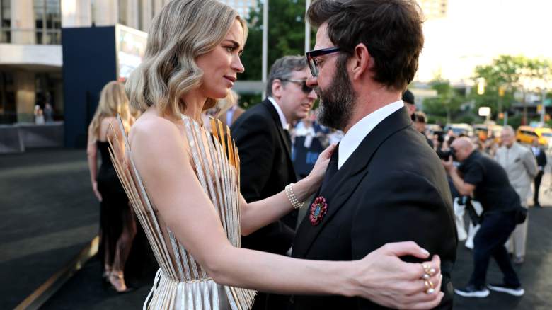 Emily Blunt and John Krasinski attend the "Disclosure Day" premiere