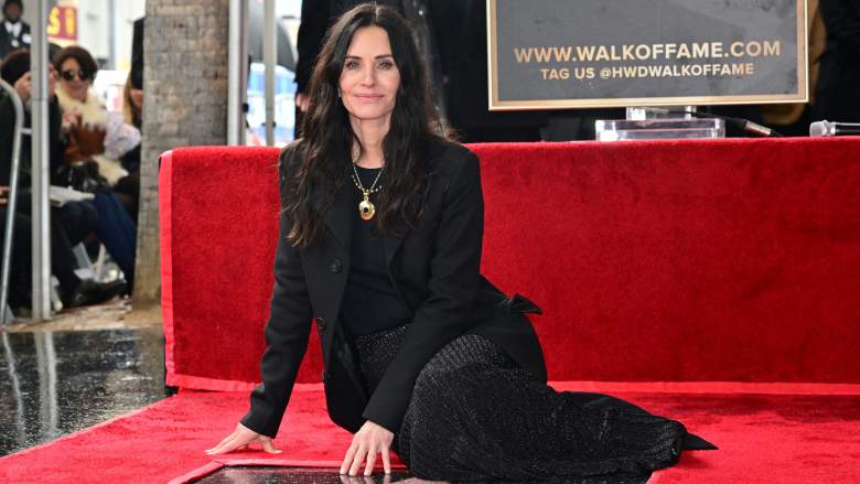Courteney Cox at her Hollywood Walk of Fame Star Ceremony in 2023.