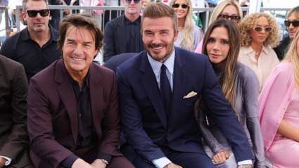 David Beckham Surrounded by Family as Tom Cruise Gives Walk of Fame Ceremony Speech