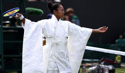 Court Kill Bill: Naomi Osaka Honors Japanese Tradition in All-White Kimono at Wimbledon