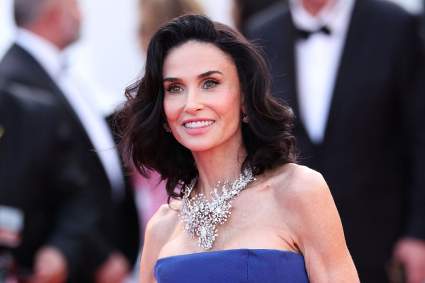 Demi Moore Stuns in Ethereal All-White Paris Ensemble