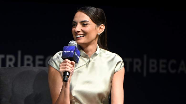 Paige DeSorbo smiles while speaking onstage during a panel at the 2026 Tribeca Festival in New York City.