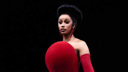 Cardi B Shuts Down Paris Couture Week in Breathtaking Crimson Gown