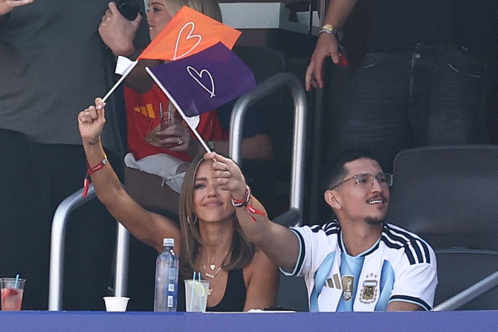 Jessica Alba and Danny Ramirez at the 2026 World Cup Final.