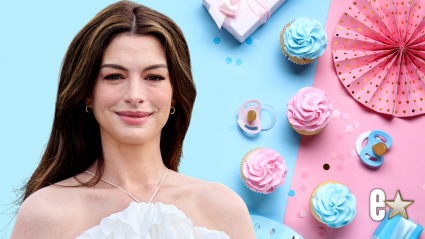 Anne Hathaway, 43, Dazzles in Blue Gown, Jokes Baby Is Coming in ‘5 Minutes’