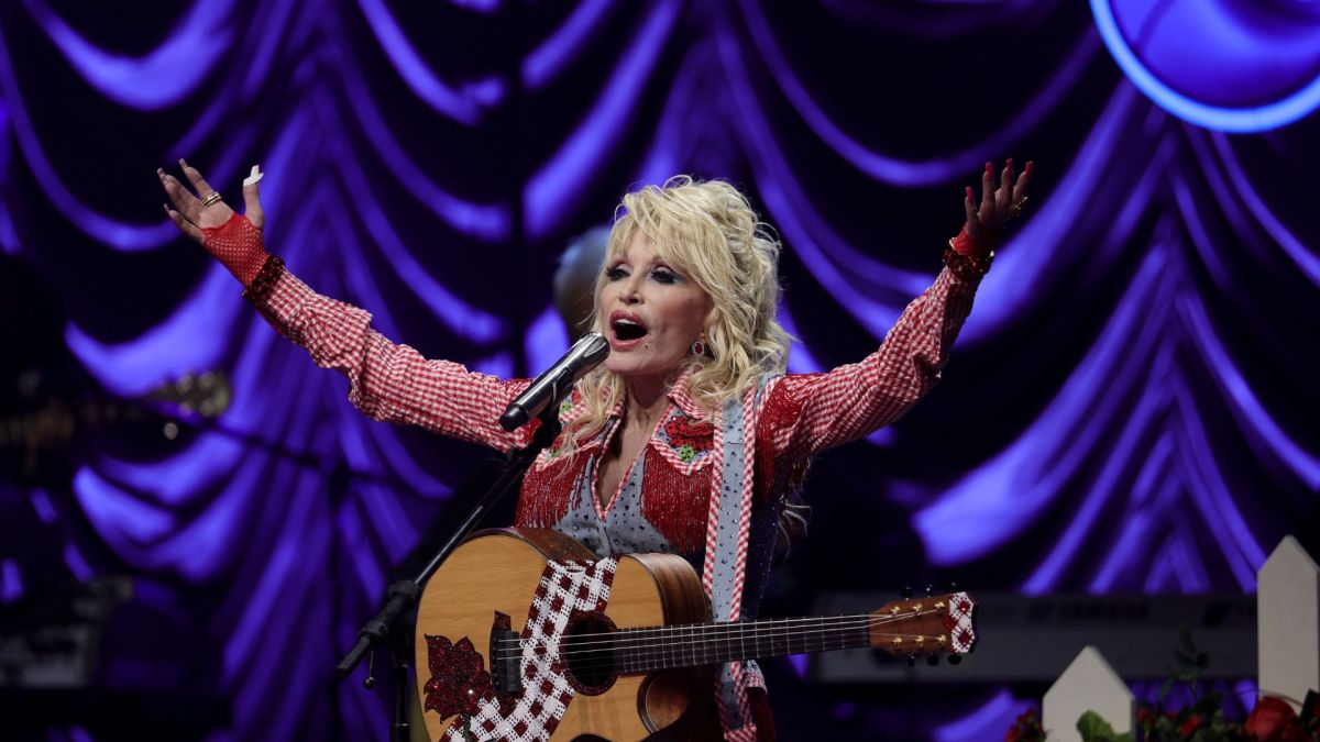 Dolly Parton performs on stage at ACL Live during Blockchain Creative Labs&rsquo; Dollyverse event at SXSW during the 2022 SXSW Conference and Festivals.