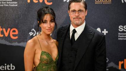 Brad Pitt, 62, Accompanied by Girlfriend Ines de Ramon, 33, as She Debuts Daring Plunging Gown
