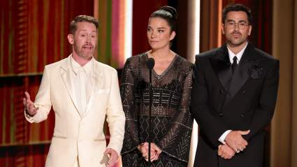 Catherine O’Hara’s Onscreen Kids Macaulay Culkin, Dan Levy & Annie Murphy Share Sweet Emmy Tribute to Late Legend: Video