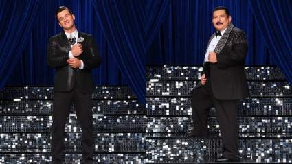 ‘Dancing With the Stars’ Contestants Guillermo Rodriguez & Tyler Cameron Take it Off For Fans’ Votes (VIDEO)