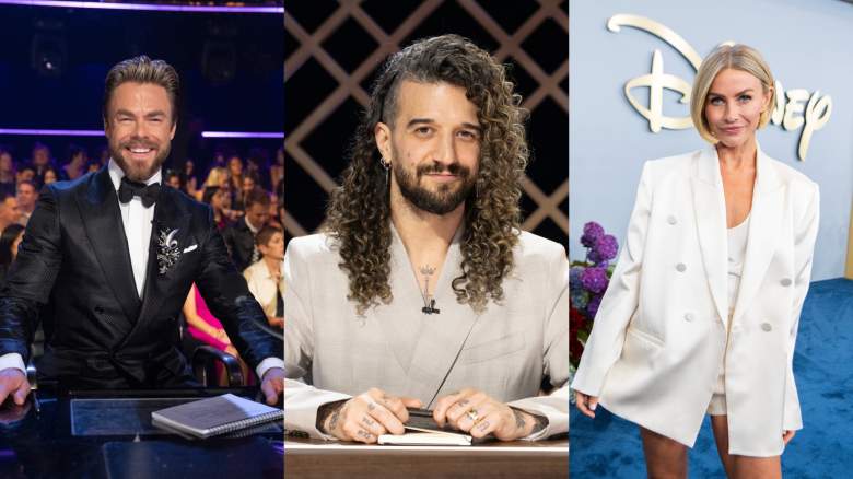 Derek Hough, Mark Ballas, and Julianne Hough for Disney