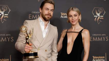 Derek Hough Hilariously Trolls Younger Sister Julianne Backstage at DWTS (VIDEO)