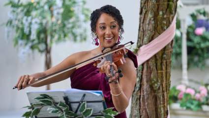 Tamera Mowry-Housley On Learning The Violin For New ‘Haunted Harmony Mysteries’ Movie: ‘I’m Actually Playing’