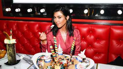 Kourtney Kardashian Is a Very Seductive Vampire at Stepson’s Spooky-Themed 23rd Birthday Party [PHOTOS]