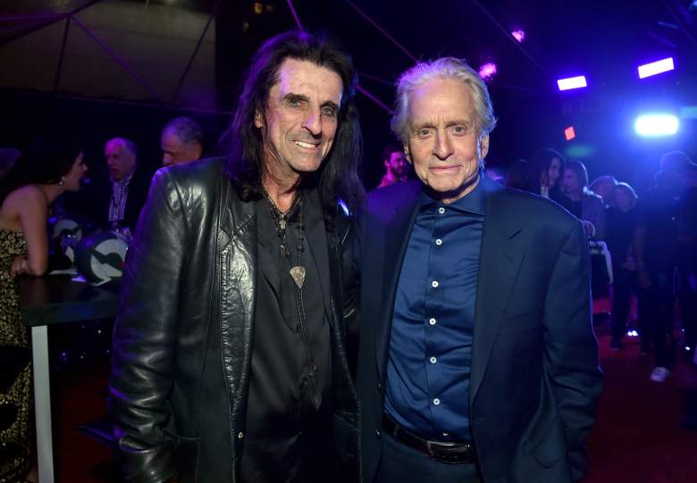 Alice Cooper and Michael Douglas at the "Ant-Man & the Wasp: Quantumania" premiere in 2023.