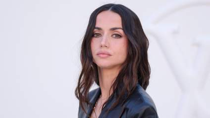 Beautiful Ana de Armas’ Paris Outfits Include Red Hot All-Leather Look & Revealing Gymwear [PHOTOS]