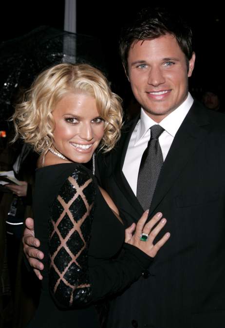 Singers Jessica Simpson and Nick Lachey 