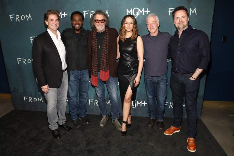 "From" cast, ichael Wright, Head of MGM+, Harold Perrineau, Jack Bender, Catalina Sandino Moreno, Jeff Pinkner, and John Griffin